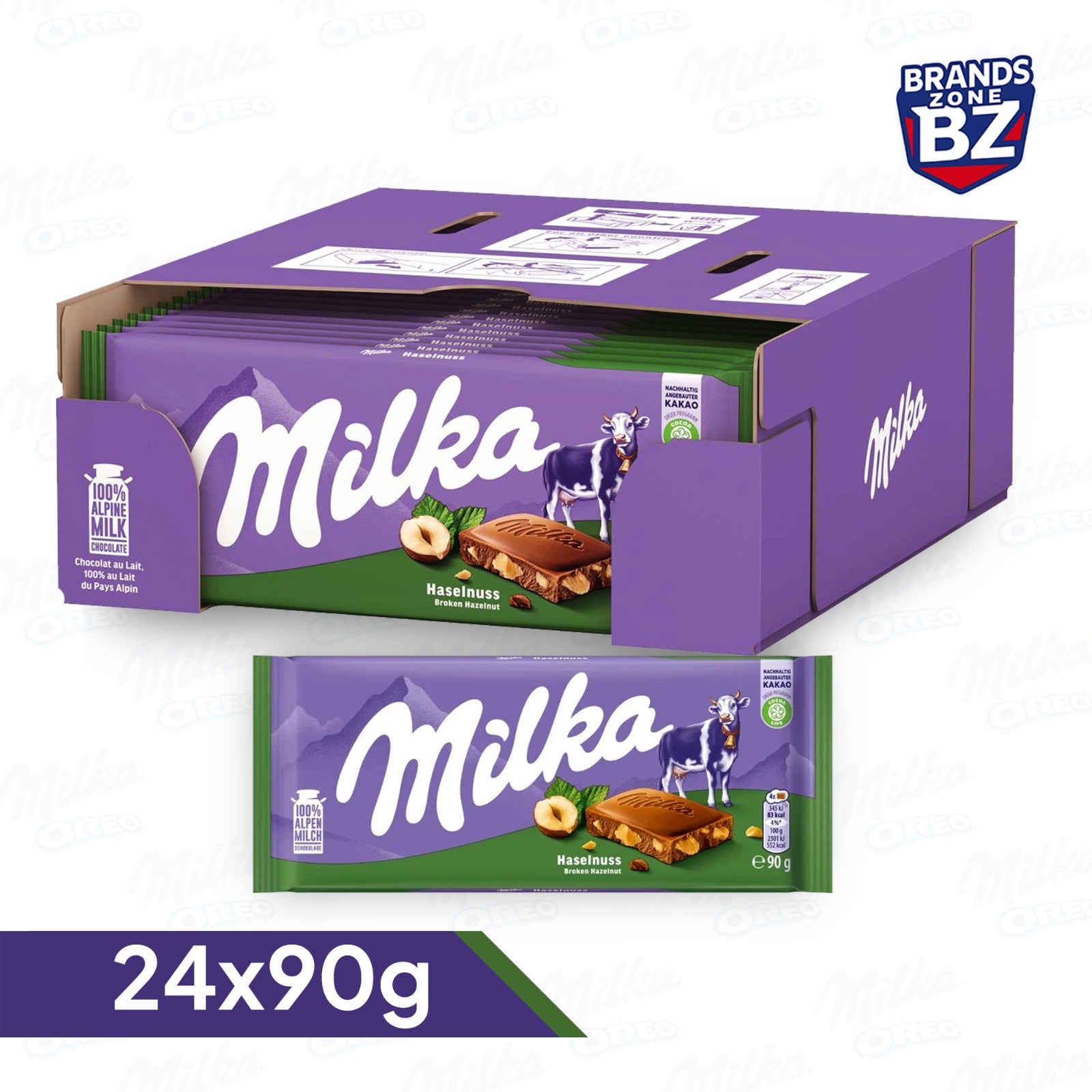 Milka Chocolate Multiple Flavours Pack – Assorted Creamy Milk Chocolate Variety Bundle | Perfect Snack Box for Sharing, Gifting & Parties
