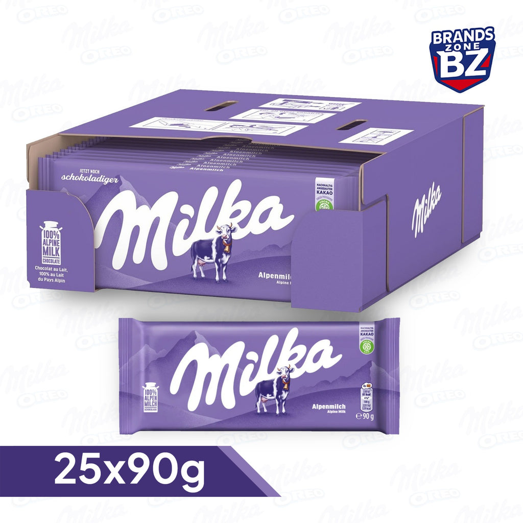 Milka Chocolate Multiple Flavours Pack – Assorted Creamy Milk Chocolate Variety Bundle | Perfect Snack Box for Sharing, Gifting & Parties
