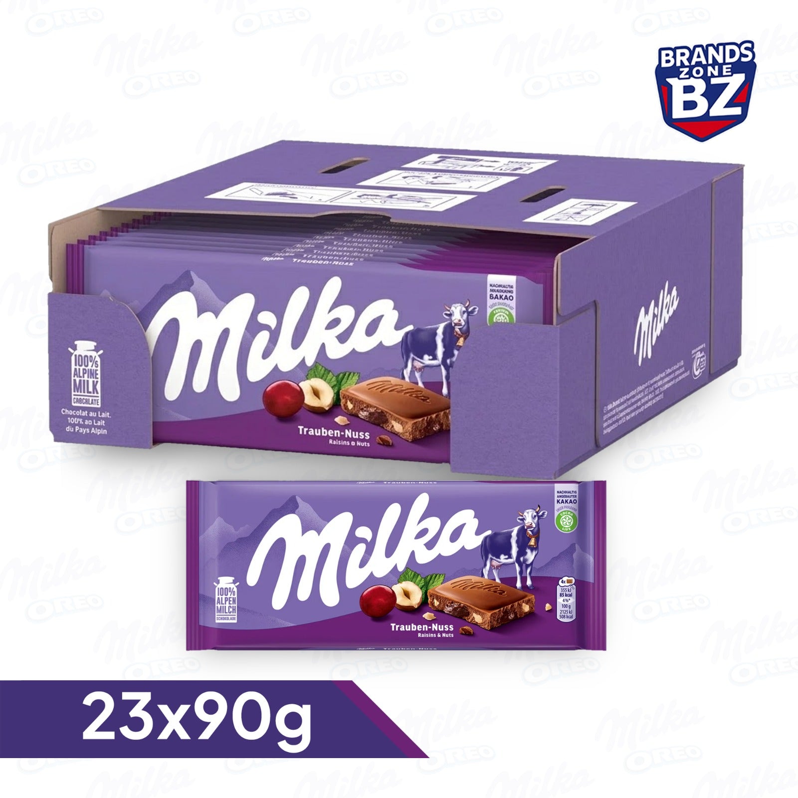 Milka Chocolate Multiple Flavours Pack – Assorted Creamy Milk Chocolate Variety Bundle | Perfect Snack Box for Sharing, Gifting & Parties