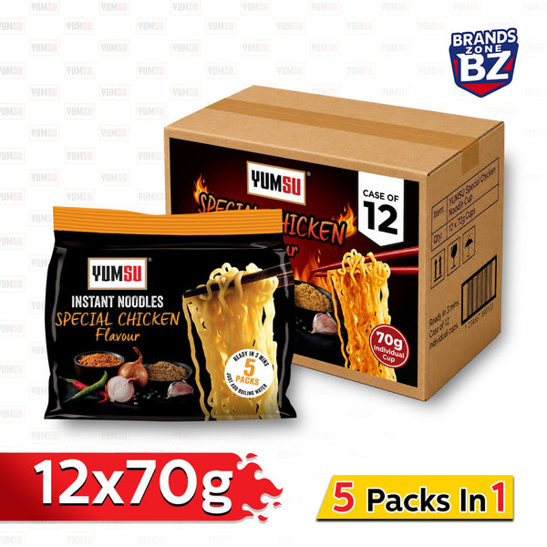 Yumsu Noodles Special Chicken Flavour 12x70g