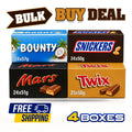 Chocolate Saving Bundle | Bounty, Mars, Snickers & Twix | Bulk Chocolate Bundle | Great Value | Free Shipping