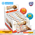 Kinder Crispy Chocolate Bars – 14 × 34g Multipack | Crunchy Wafer & Milk Chocolate | Bulk Value Pack, Individually Wrapped, Snack-Size, Share Box (476g)