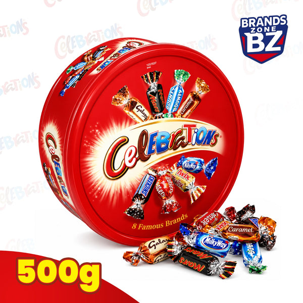 Celebrations Chocolate Tub 500g – Assorted Mini Chocolate Bars, Sharing Tub
