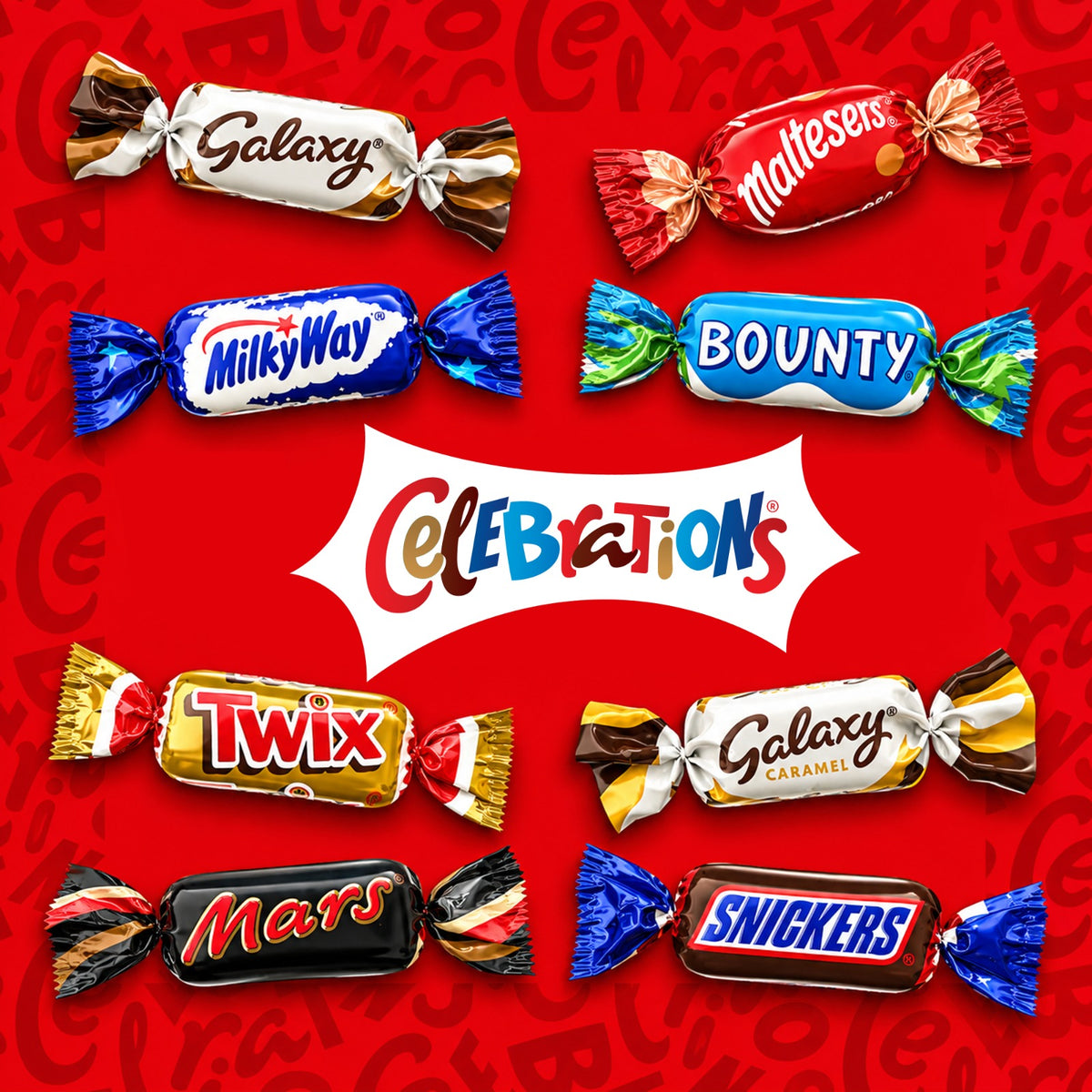 Chocolate Sharing Tubs Bundle – Pack of 4 | Cadbury Roses, Heroes, Quality Street & Celebrations | Assorted Chocolates Gift Set
