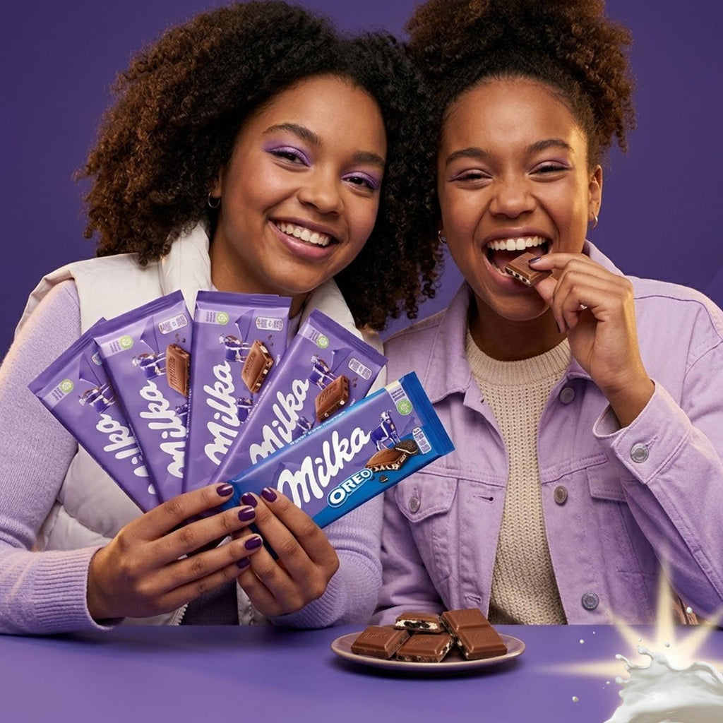 Milka Assorted Chocolate Bars Variety Pack | 12 Different Flavours | 12 Pack (1 Bar of Each)
