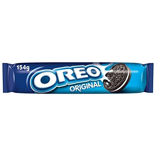 OREO Original Biscuits – 16 x 154g Family Packs | Crispy Cocoa Sandwich Cookies with Classic Cream Filling | Bulk Box for Snacking, Sharing & Stocking Up