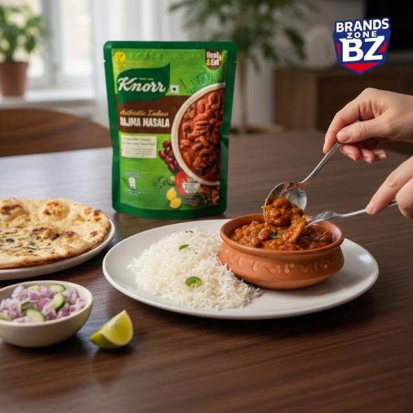 Knorr Authentic Indian Rajma Masala Pack of 10 x 300g | Heat & Eat Meal | Halal Vegetarian