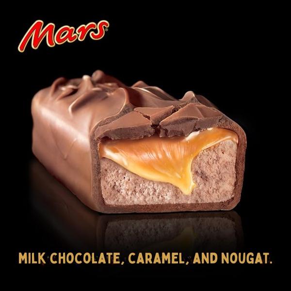 Mars Chocolate Bars – 24 x 51g | Classic Caramel & Nougat Coated in Milk Chocolate | Fresh Stock | Ideal for Sharing, Snacking & Gifting