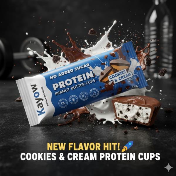 Cinnamon Protein Peanut Butter Cups – 12 x (2 × 22 g) Packs | No-Added-Sugar, High-Protein (13 g per Pack) Milk Chocolate with Natural Cinnamon | Gluten-Free, Keto-Friendly, No Palm Oil | Guilt-Free Snacking & Sharing