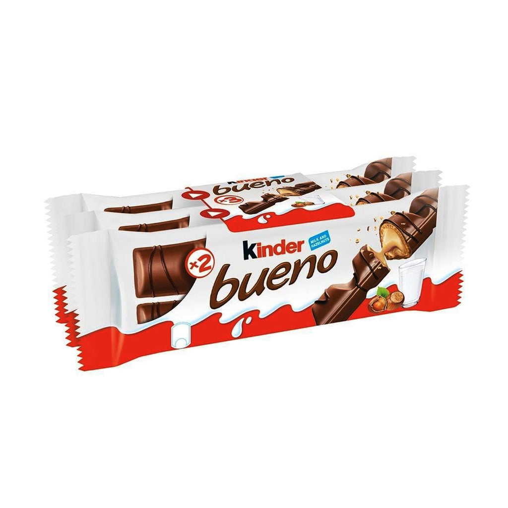 Kinder Bueno Milk Chocolate – 3 x Twin Bars, 10 Packs (30 Bars)