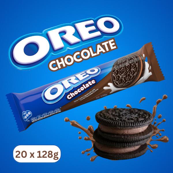 OREO Crispy Cocoa Biscuits with Chocolate Cream Filling | Bulk Multipack for Snacking, Sharing & Stocking Up | Classic Chocolate Sandwich Cookies UK Favourite