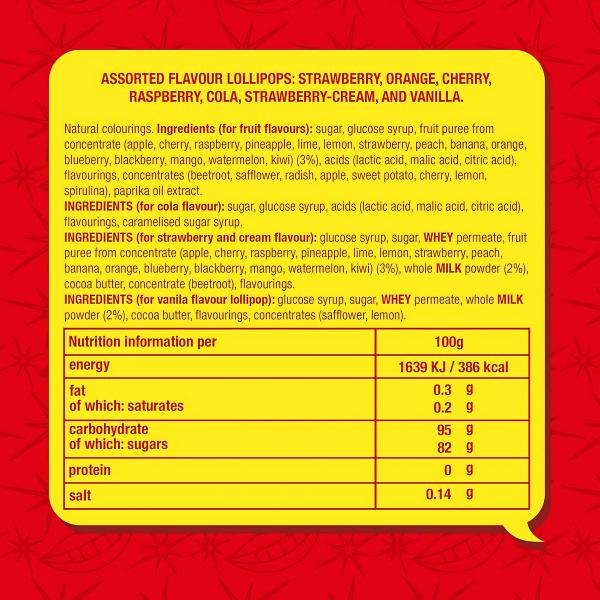 Chupa Chups Lollipop Wheel – 200 Lollies | Iconic Mixed Flavours | Party-Ready Display Stand | Ideal for Sharing, Events & Sweet Gifts