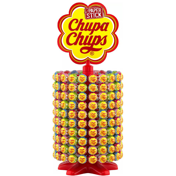 Chupa Chups Lollipop Wheel – 200 Lollies | Iconic Mixed Flavours | Party-Ready Display Stand | Ideal for Sharing, Events & Sweet Gifts