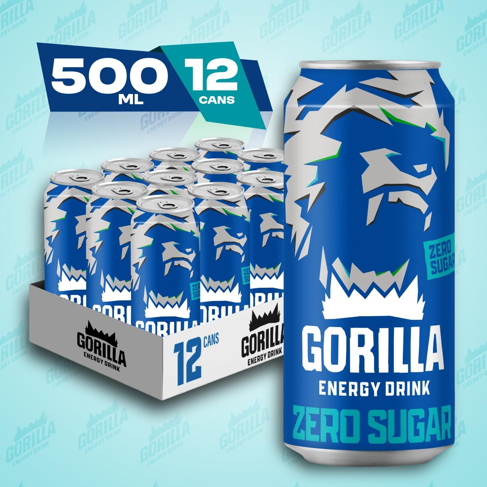 Gorilla Energy Drink 12 x 500ml Cans