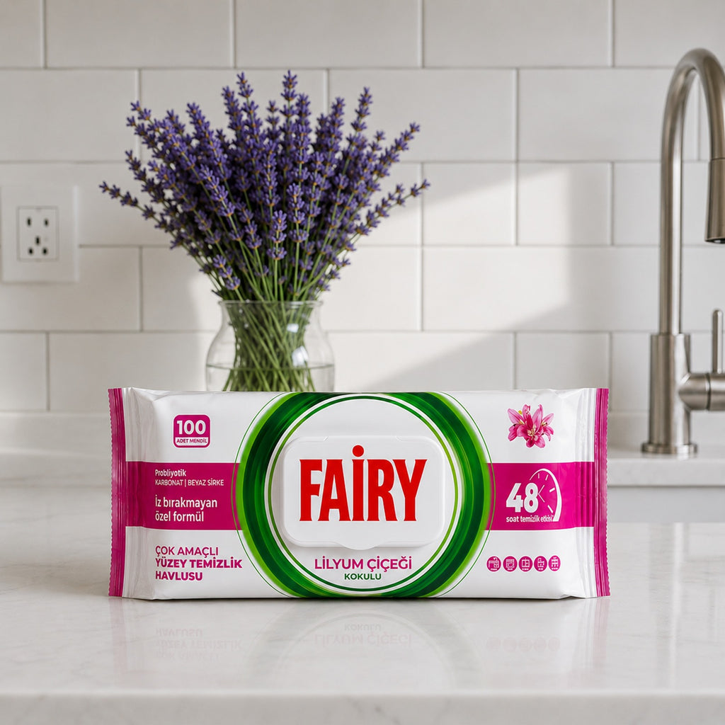 Fairy Multi-Surface Cleaning Wipes – 100 Disposable Wipes - Mix Pack of 4