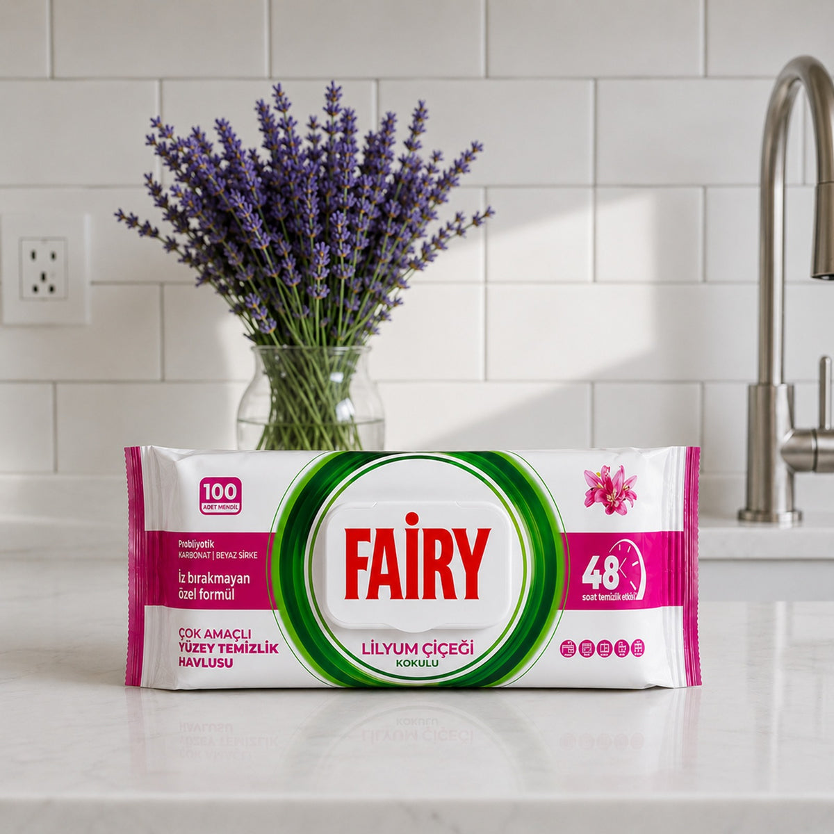Fairy Multi-Surface Cleaning Wipes – 100 Disposable Wipes - Mix Pack of 4