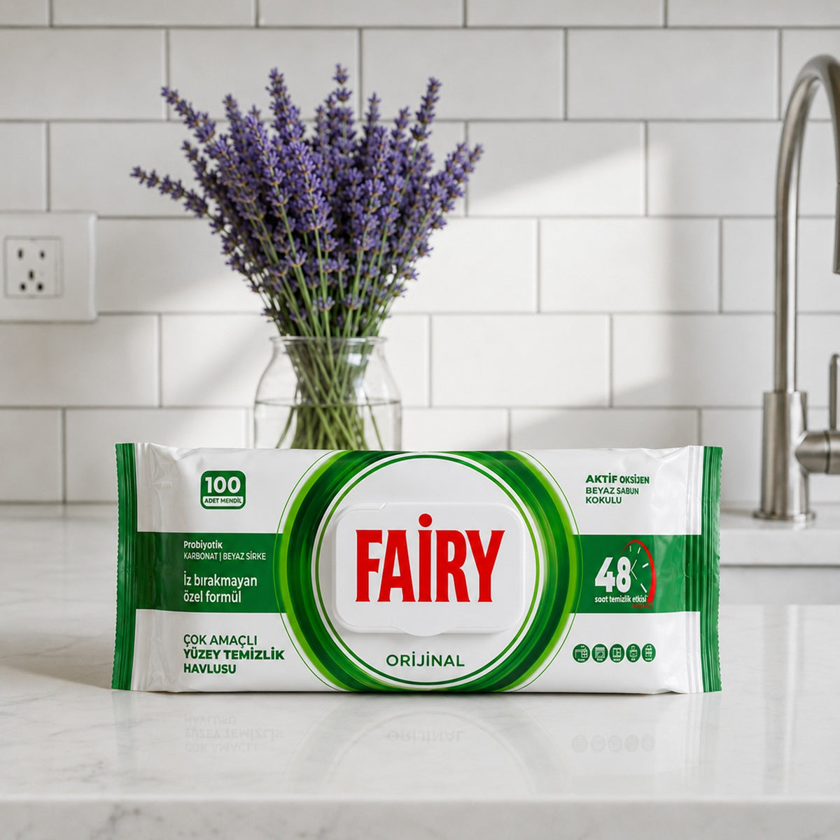 Fairy Multi-Surface Cleaning Wipes – 100 Disposable Wipes - Mix Pack of 4
