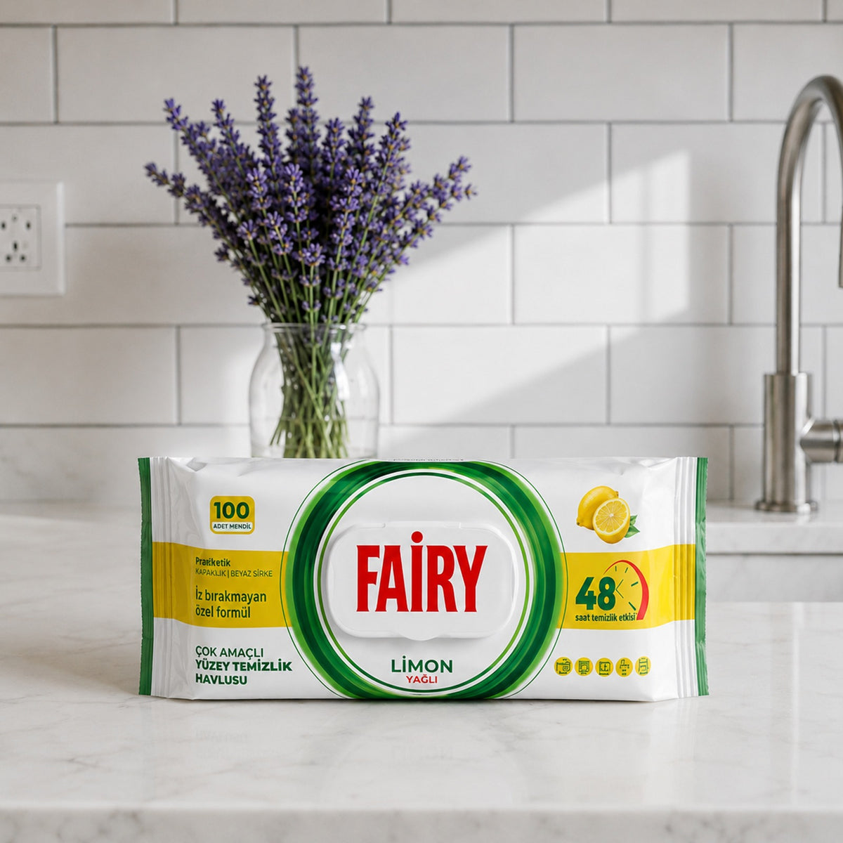 Fairy Multi-Surface Cleaning Wipes – 100 Disposable Wipes - Mix Pack of 4