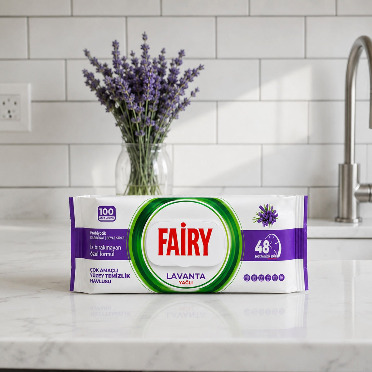 Fairy Multi-Surface Cleaning Wipes – 100 Disposable Wipes - Mix Pack of 4