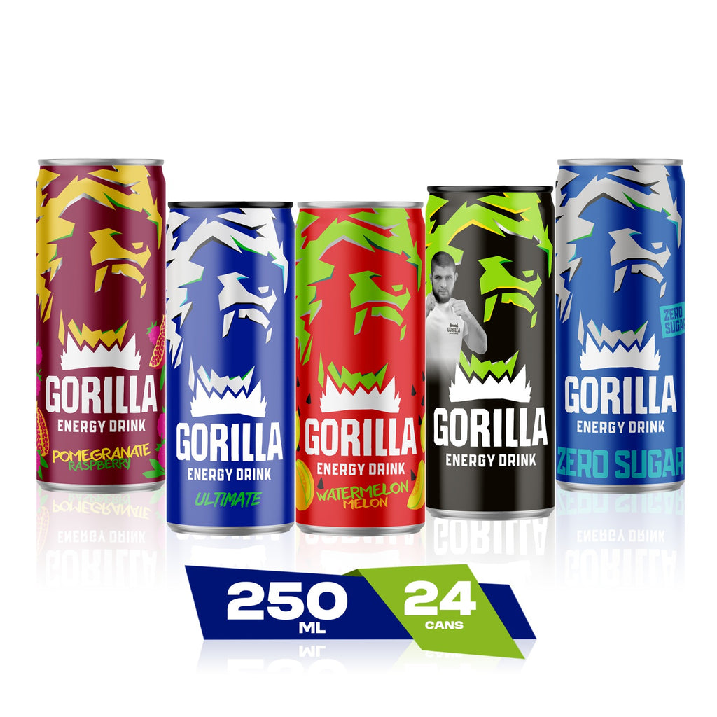 Gorilla Energy Drink 24 x 250ml Cans | Mix Flavours