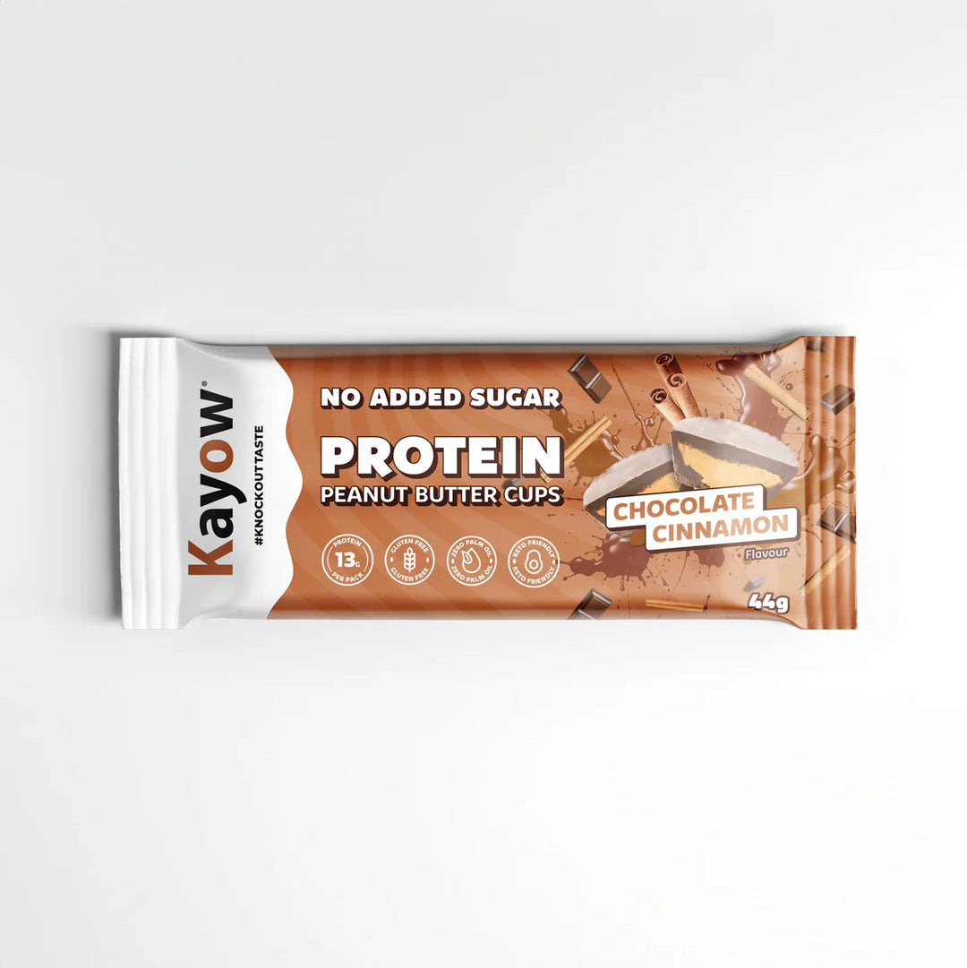 Cinnamon Protein Peanut Butter Cups – 12 x (2 × 22 g) Packs | No-Added-Sugar, High-Protein (13 g per Pack) Milk Chocolate with Natural Cinnamon | Gluten-Free, Keto-Friendly, No Palm Oil | Guilt-Free Snacking & Sharing