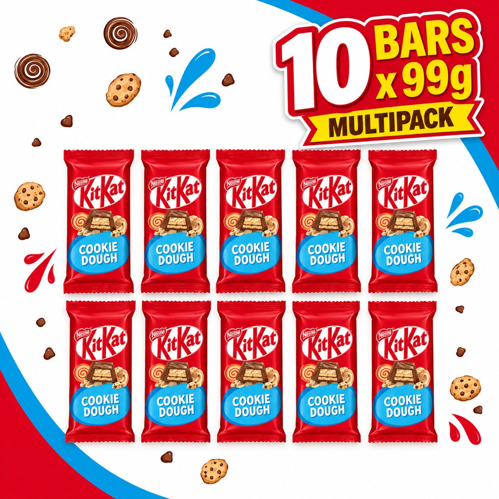 KitKat Cookie Dough 5 Bars x 99g Multipack – Nestlé Chocolate Wafer Bars