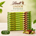 Lindt Milk Chocolate with Smooth Melting Pistachio Filling – 24 × 38g Bars