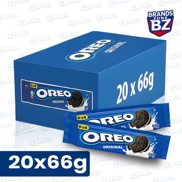 Oreo Original 20 x 66g Biscuit Pack | 6 Biscuits per Pack
