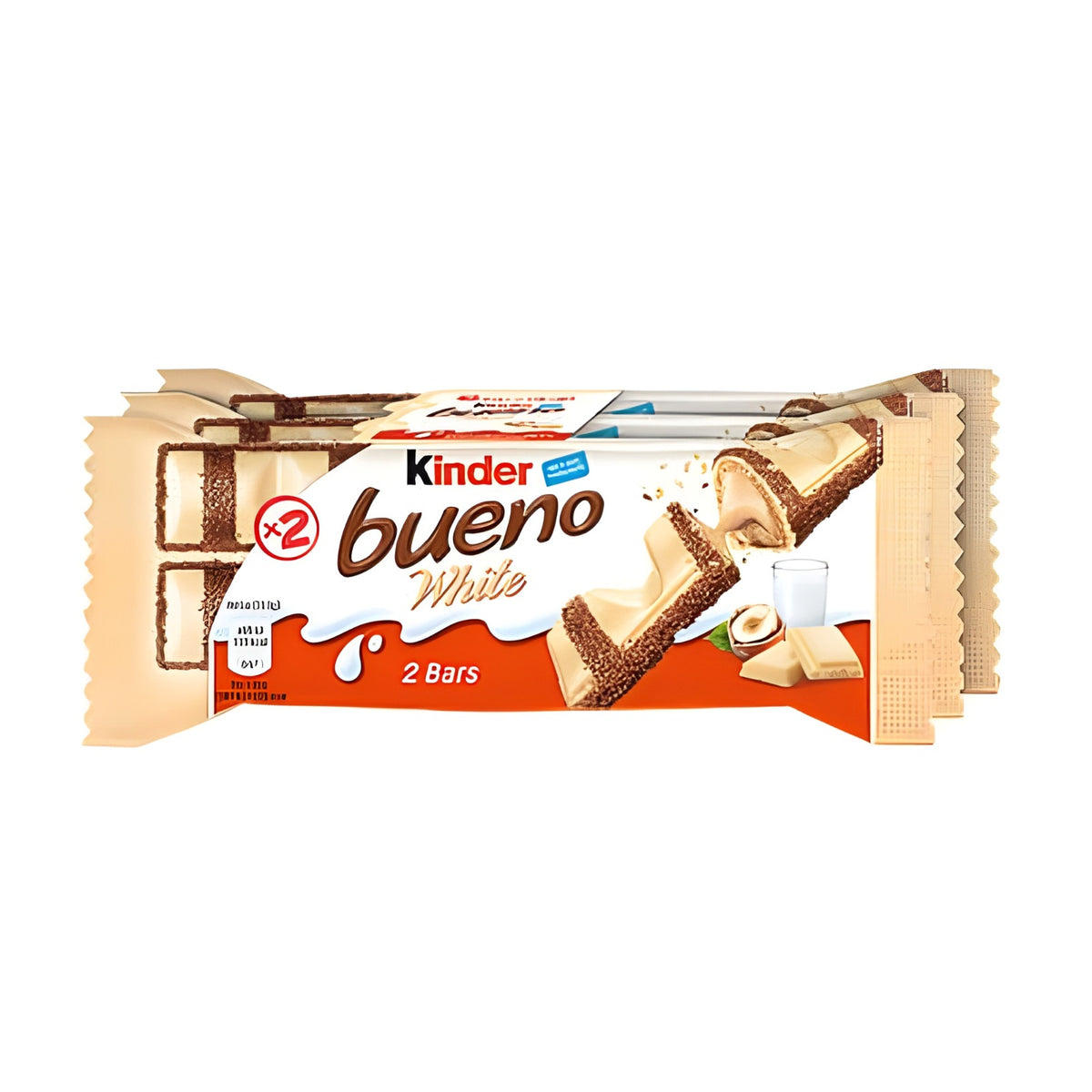 Kinder Bueno White Chocolate – 3 x Twin Bars, 10 Packs (30 Bars)